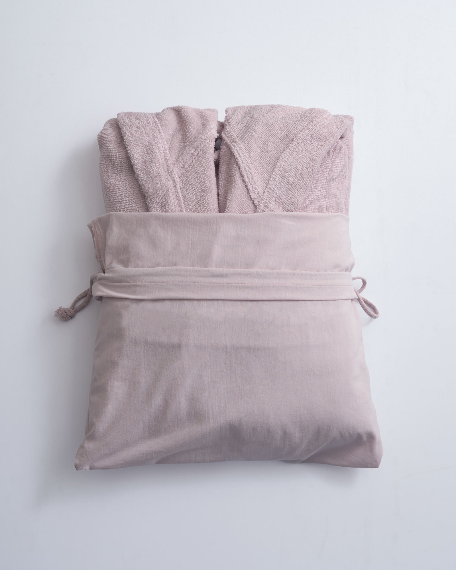 Accappatoio Spugna Leggera TRAVEL Bagno Moreali Tessile Casa L Rosa Tenue