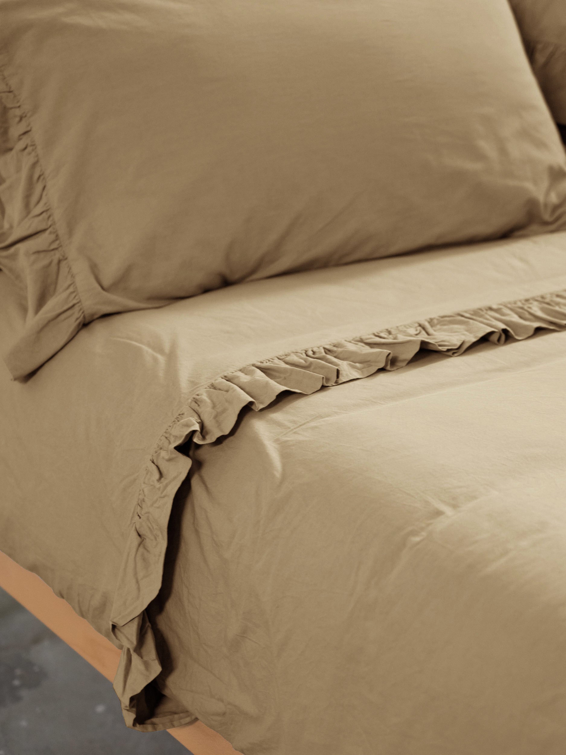 Parure Copripiumino No-Stiro FRAPPA Letto Moreali Tessile Casa Matrimoniale Deserto