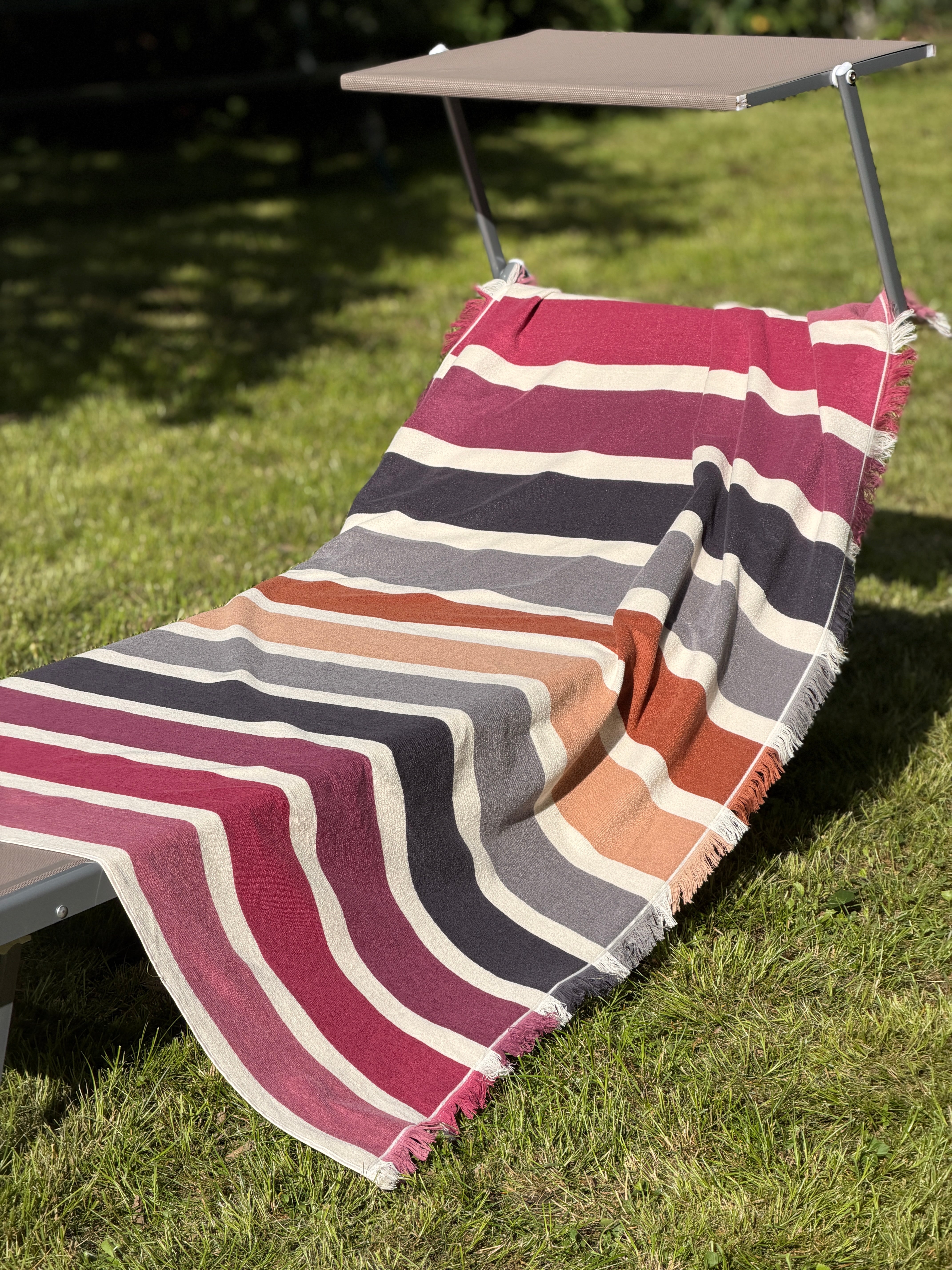 Telo Mare Spugna/Cotone AMALFI II Bagno Moreali Tessile Casa 100 x 180 Multicolor