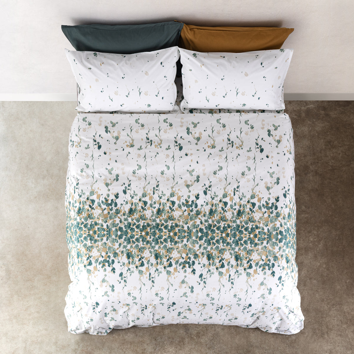 Parure Copripiumino Double Day Dream 2678 Letto Cogal Matrimoniale Verde