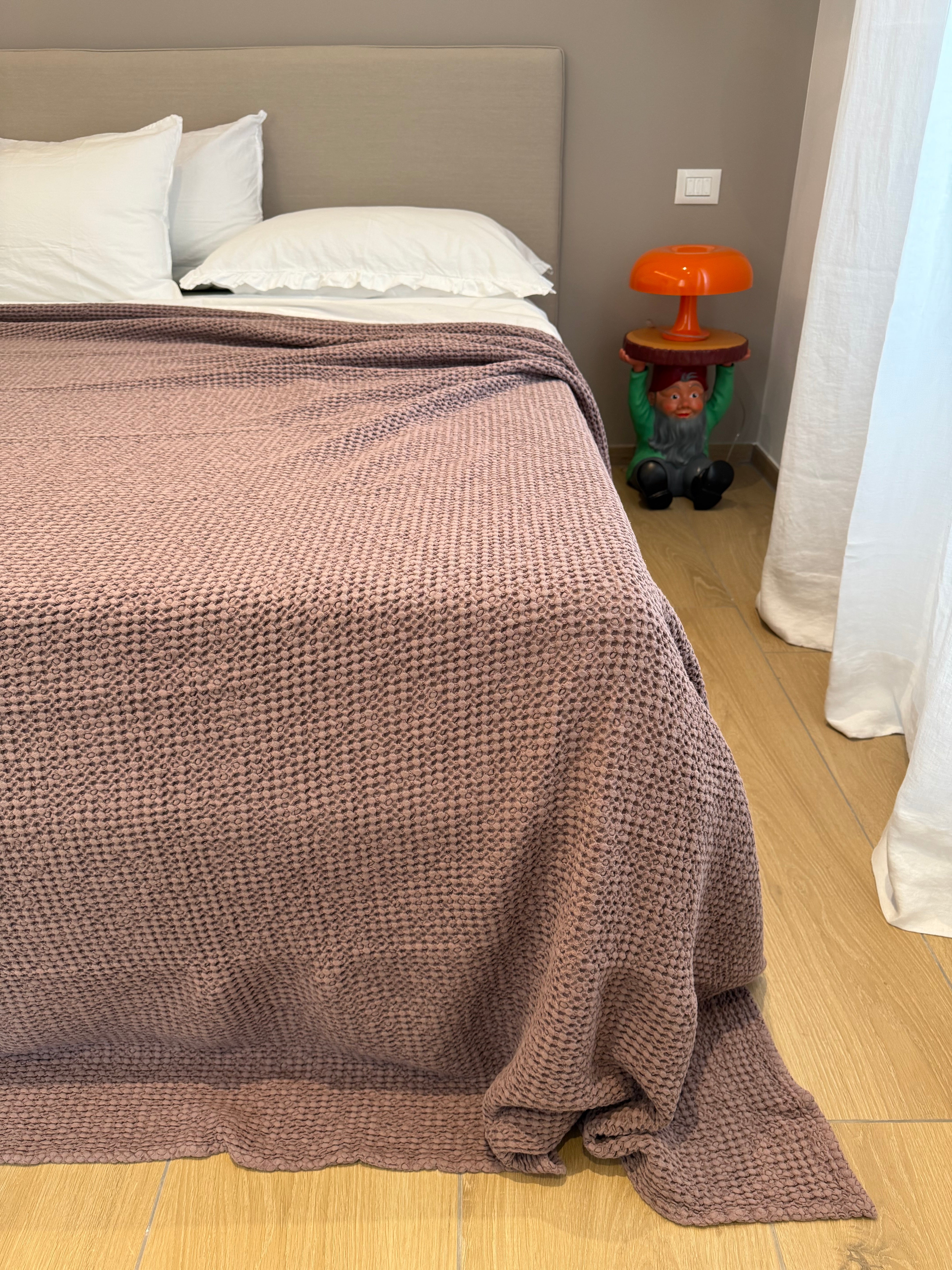 Copriletto Stone Washed Nido D'Ape