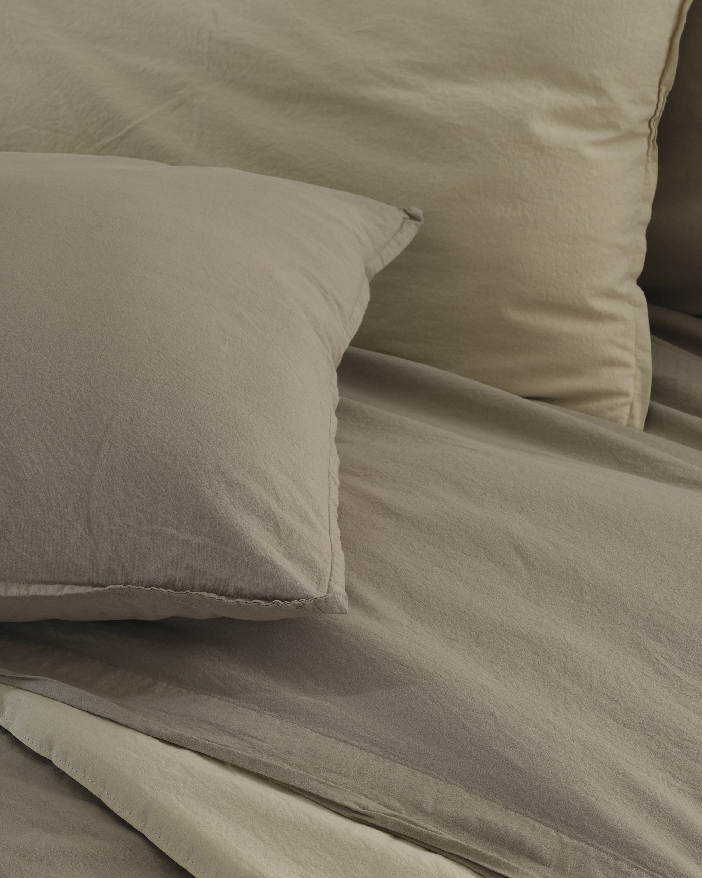 FINE SERIE Coppia Federe Cotone No-Stiro ESSENZIALE Letto Moreali Tessile Casa