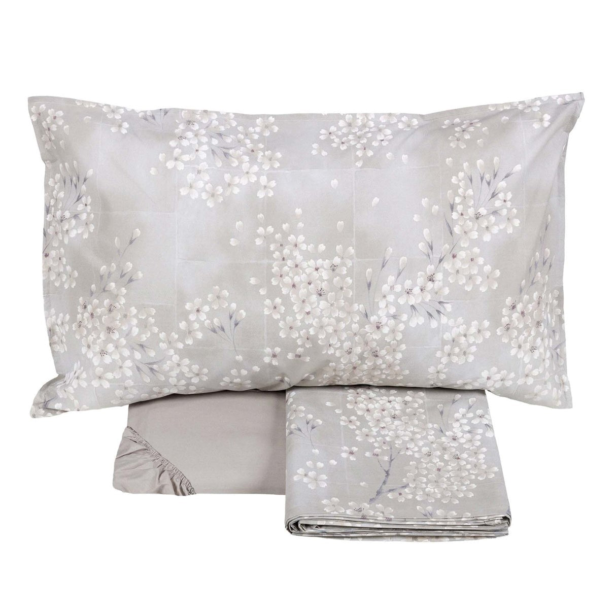 Completo Lenzuola Flanella Cotone Fazzini KIMONO Letto Fazzini Matrimoniale Naturale