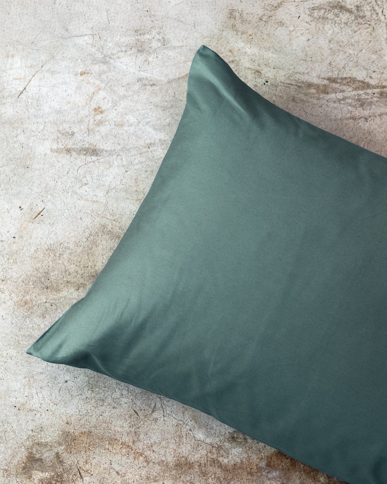 Federa Tinta Unita Raso di Cotone Letto Moreali Tessile Casa 52 x 82 cm Verde