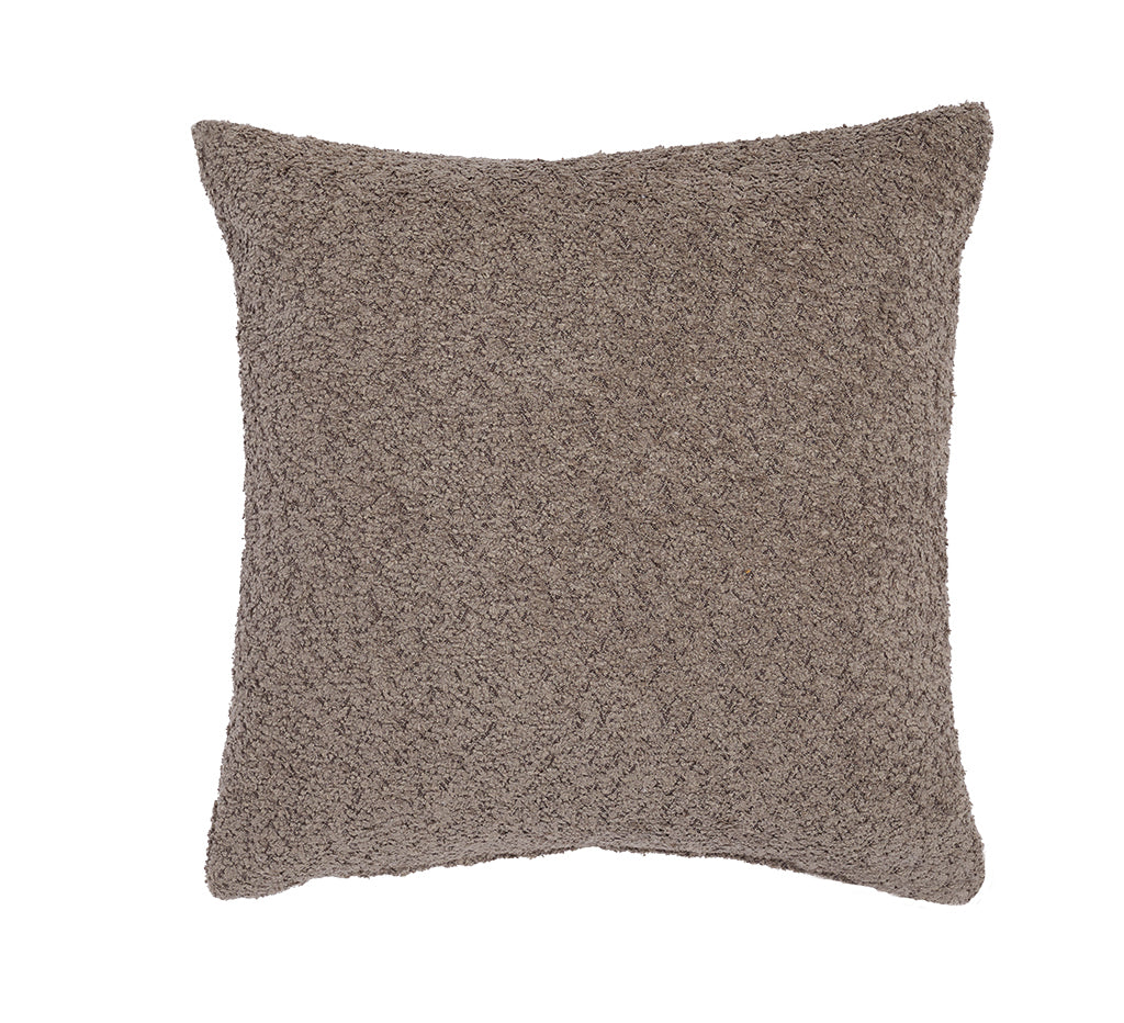 Fodera Cuscino Arredo BOUCLÈ Made in Italy Soggiorno Moreali Tessile Casa 35 x 50 Tortora 03