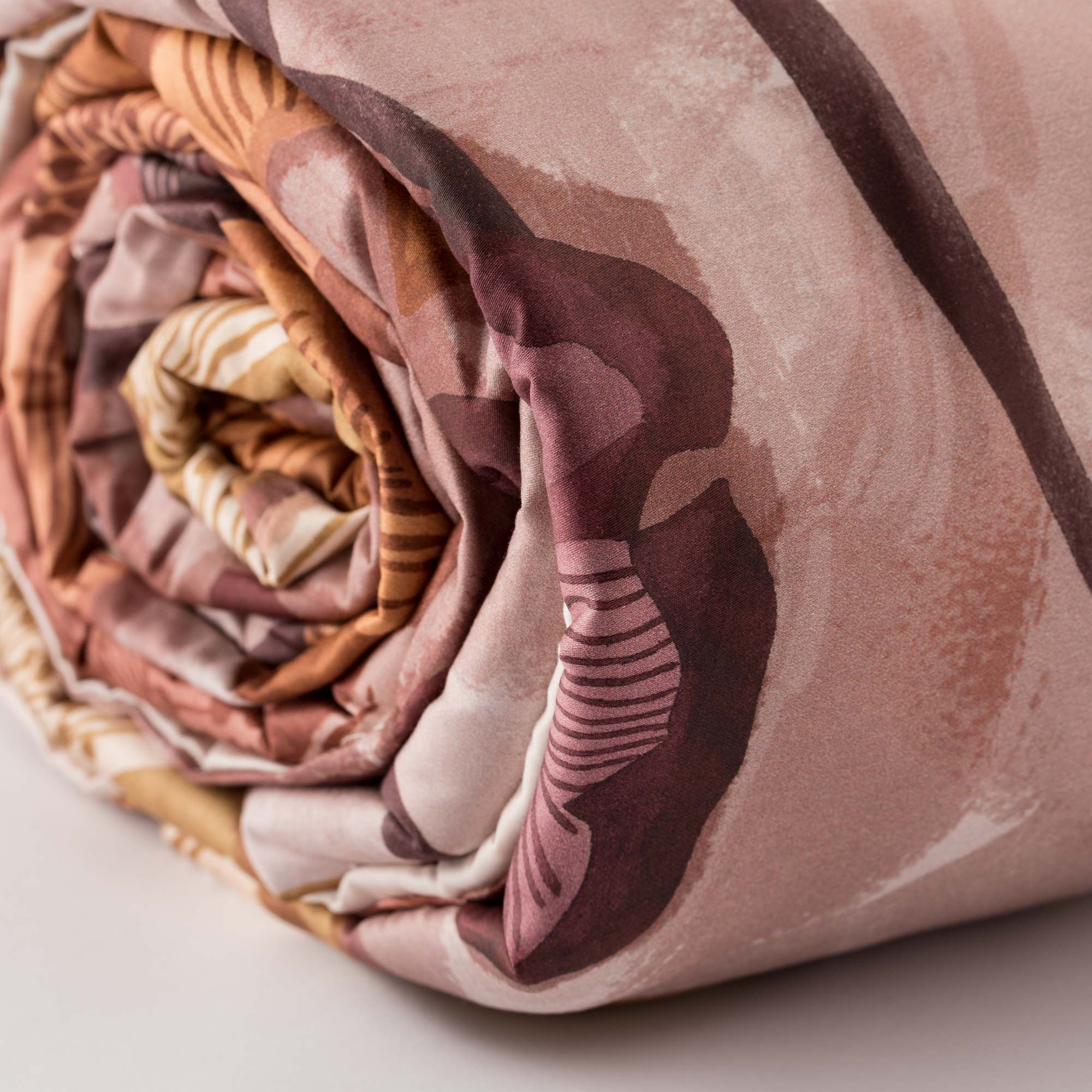 Parure Copripiumino Raso 300TC Stampa Digitale Keira Letto Reevèr