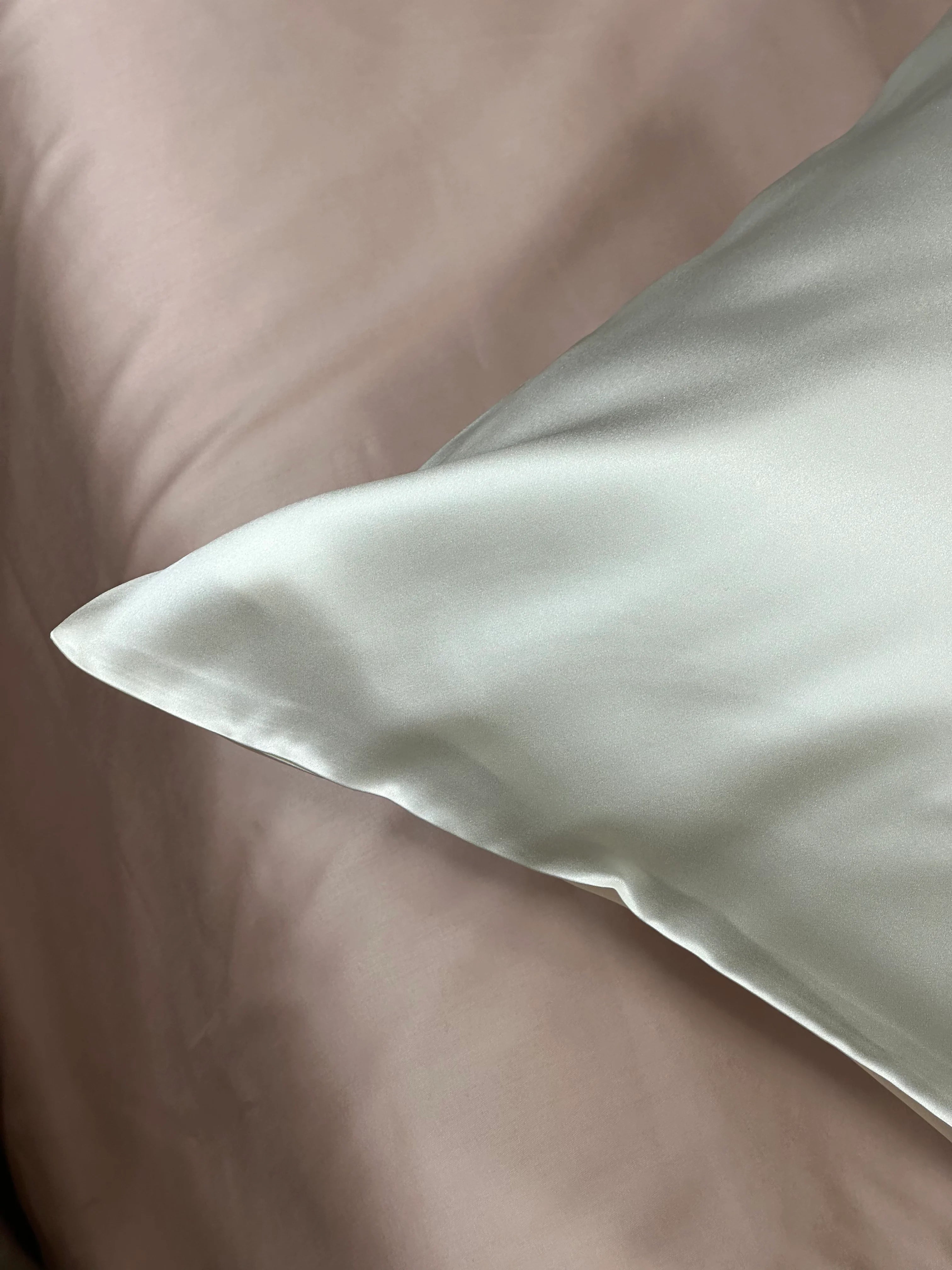 Federa 100% Seta Made in Italy Materasso Moreali Tessile Casa 50 x 80 cm Bianco Seta