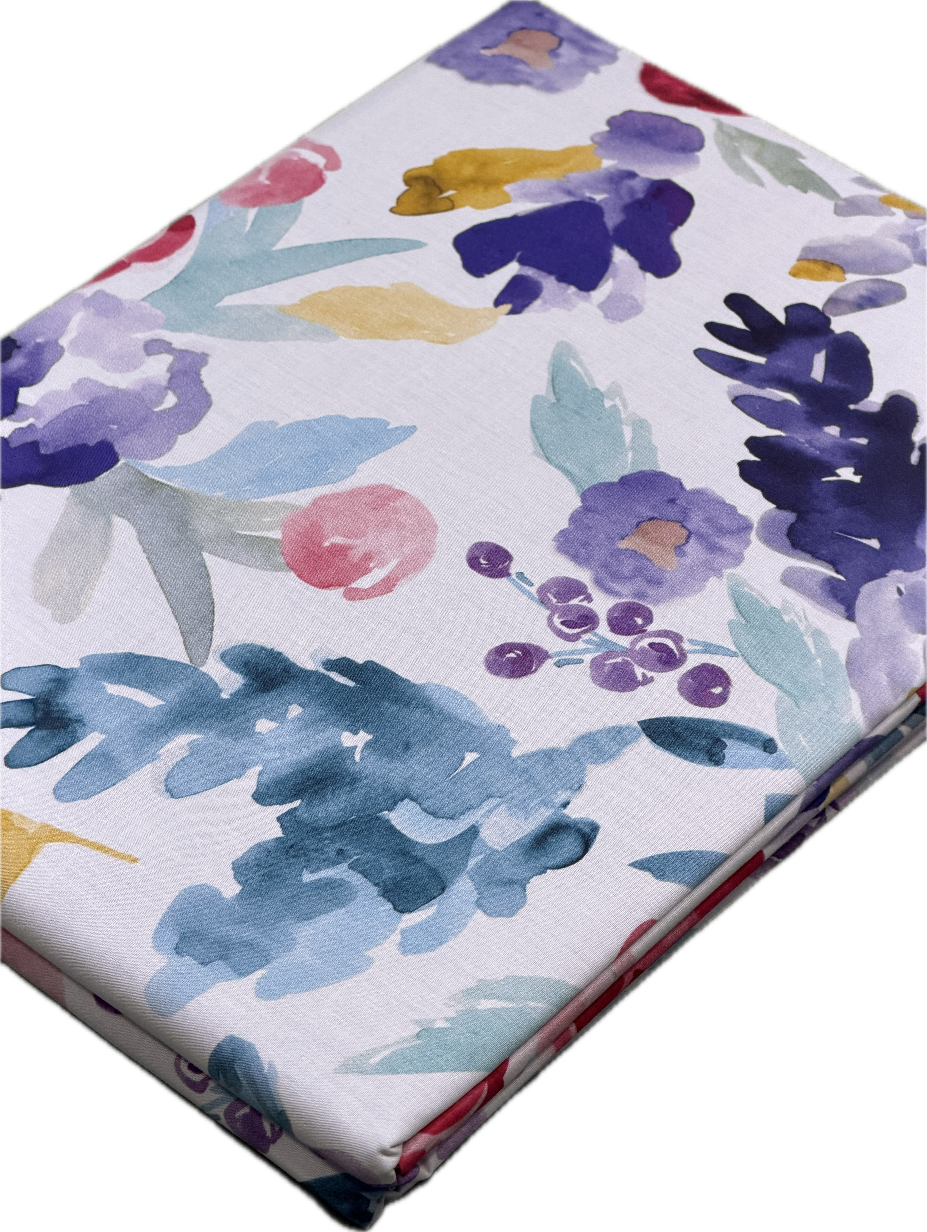 POPUP - Parure Copripiumino Percalle PETALI Letto Fazzini Matrimoniale Bianco