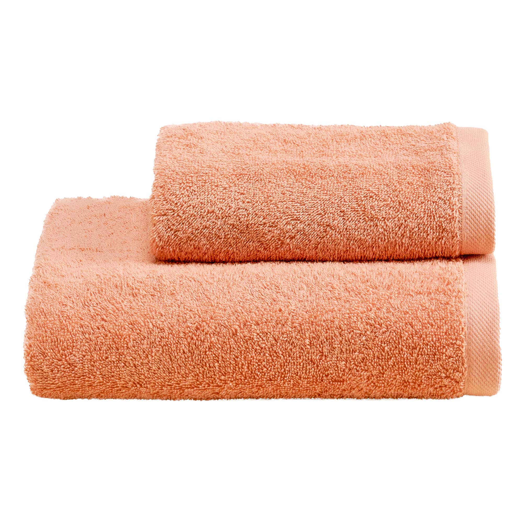 Set Asciugamani Soft CAREZZA Bagno Moreali Tessile Casa 60 x 110 / 40 x 60 Fard