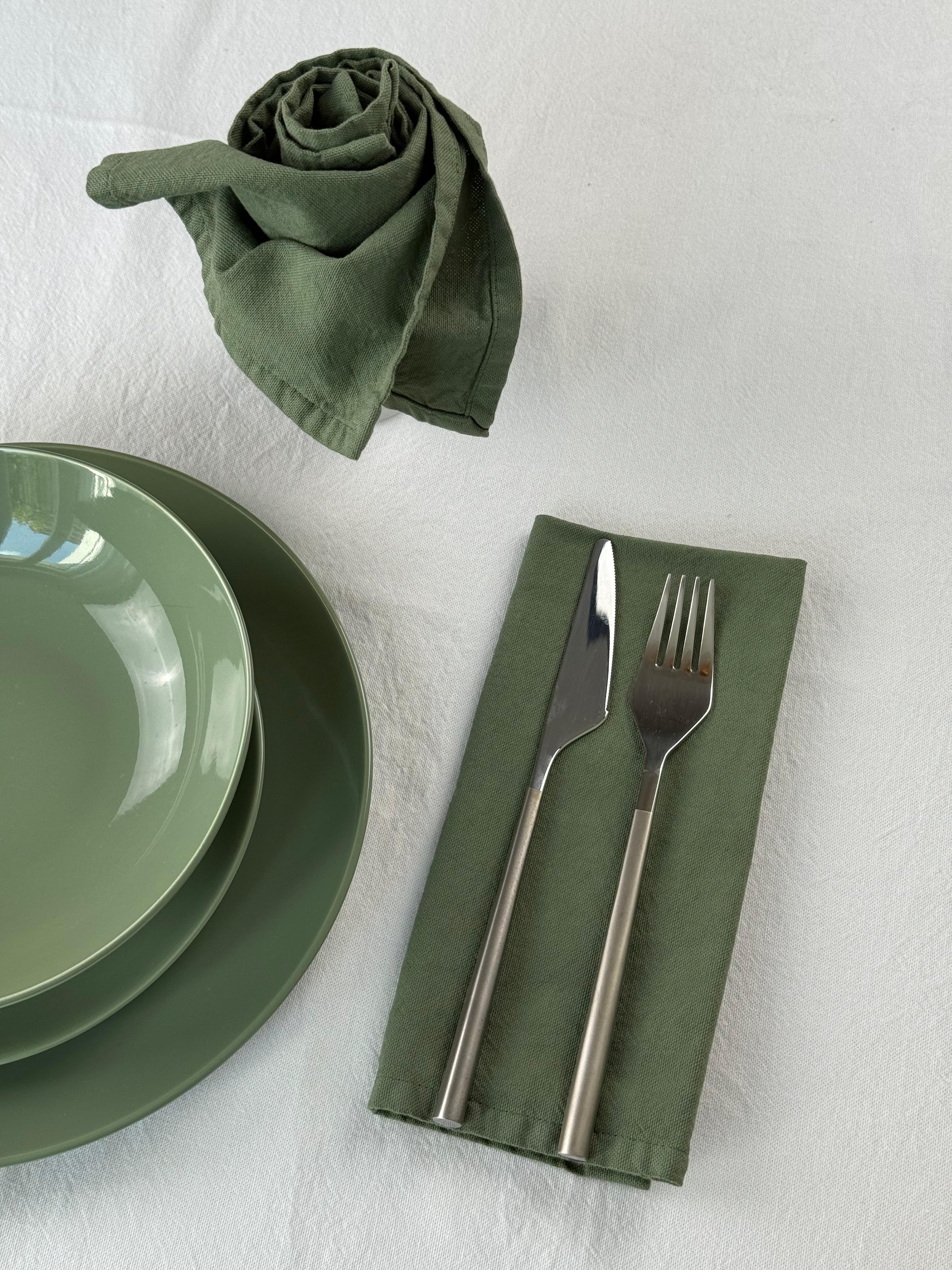 Set 4 Tovaglioli No-Stiro Cotone STONE Cucina Moreali Tessile Casa