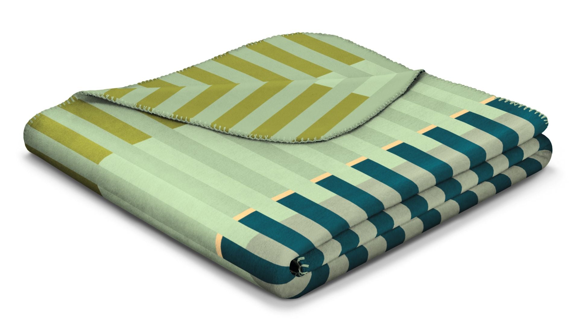 Plaid Caldo Cotone Lineup Green Soggiorno Borbo