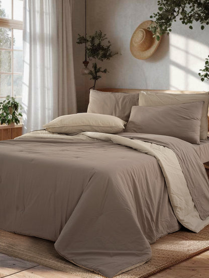 Parure Lenzuola Cotone No-Stiro ESSENZIALE Letto Moreali Tessile Casa