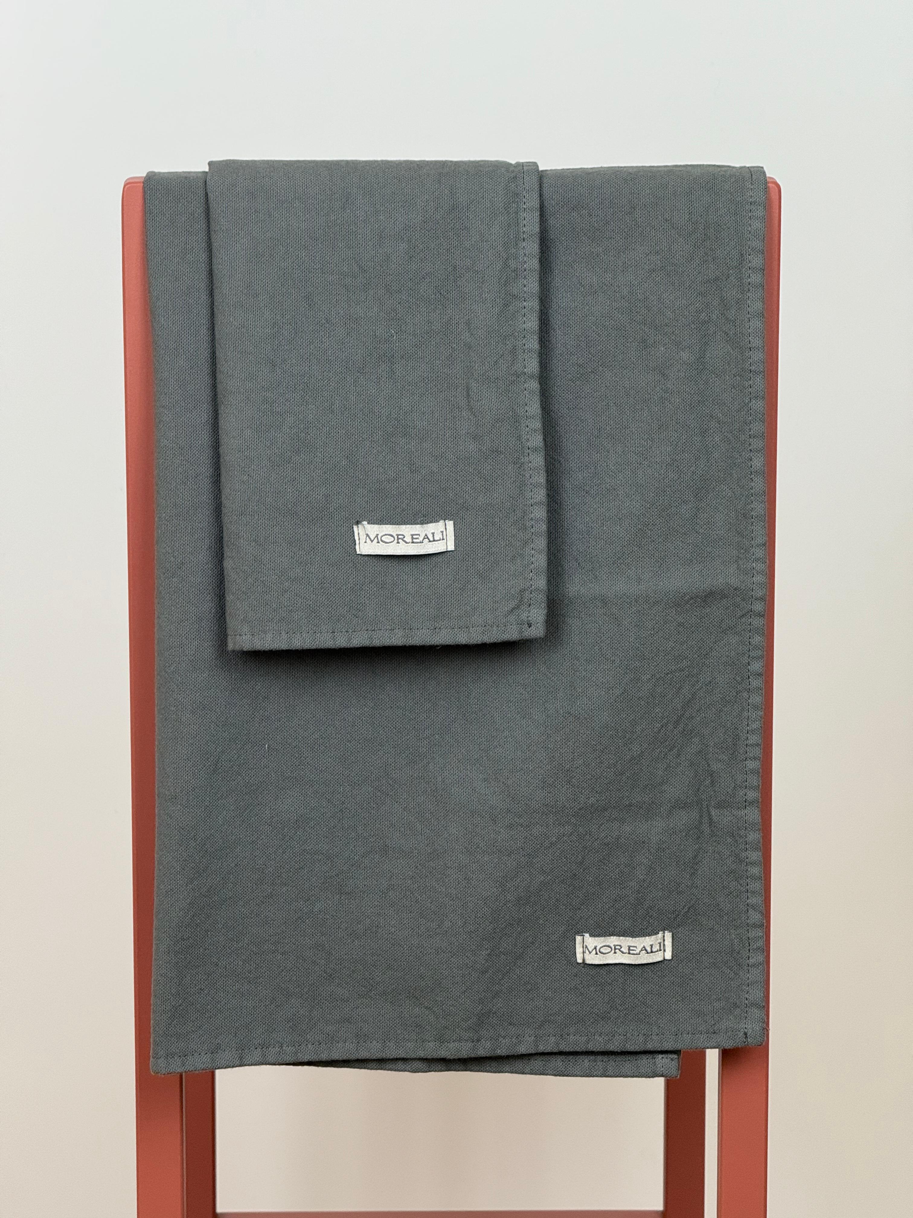 Set Canovacci No-Stiro Cotone STONE Cucina Moreali Tessile Casa