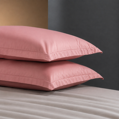 Coppia Federe Cotone Madapolam PAINT Letto Riviera 50 x 80 Fard
