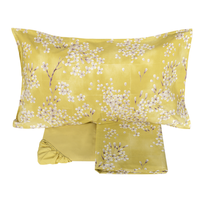 Completo Lenzuola Percalle KIMONO Letto Fazzini