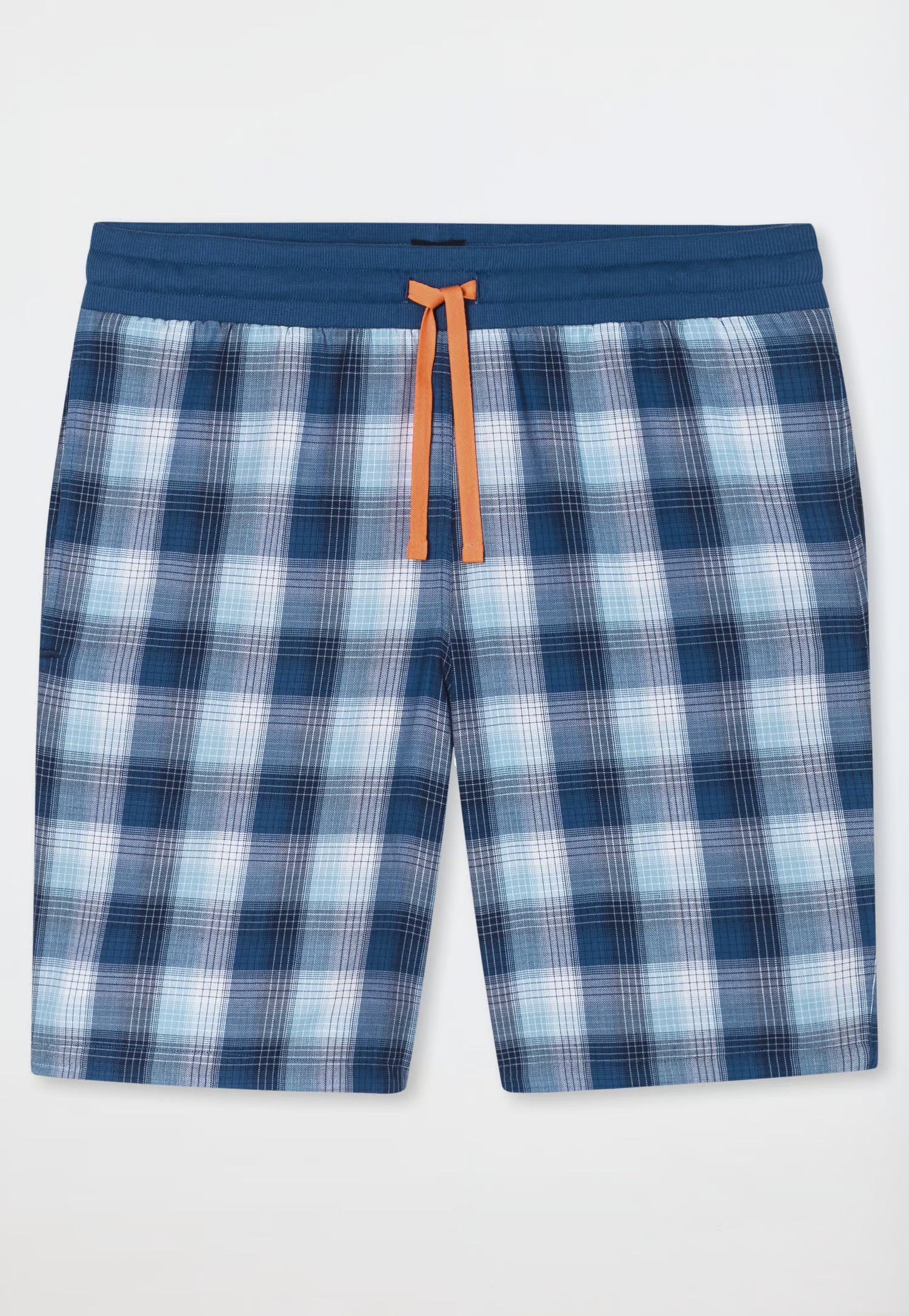 Pantaloncini Corti Uomo Cotone Quadretti Denim Abbigliamento Schiesser
