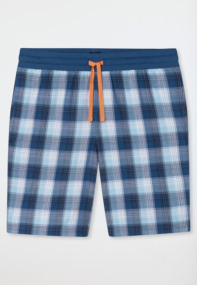 Pantaloncini Corti Uomo Cotone Quadretti Denim Abbigliamento Schiesser