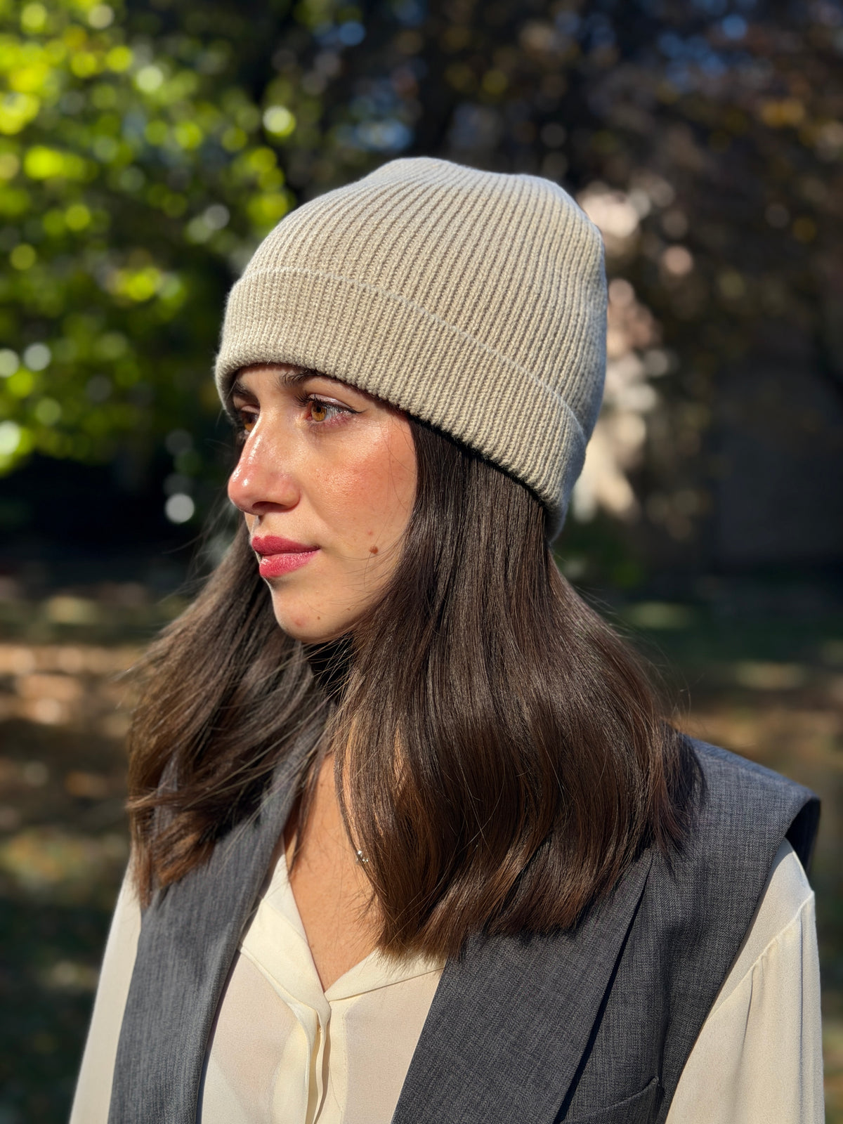 Cappello con Fodera in SETA Accessorio Moreali Tessile Casa Taglia Unica Lino