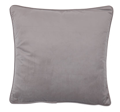 Fodera Cuscino Arredo Piping VELLUTO Made in Italy Soggiorno Moreali Tessile Casa 50 x 50 Perla 19