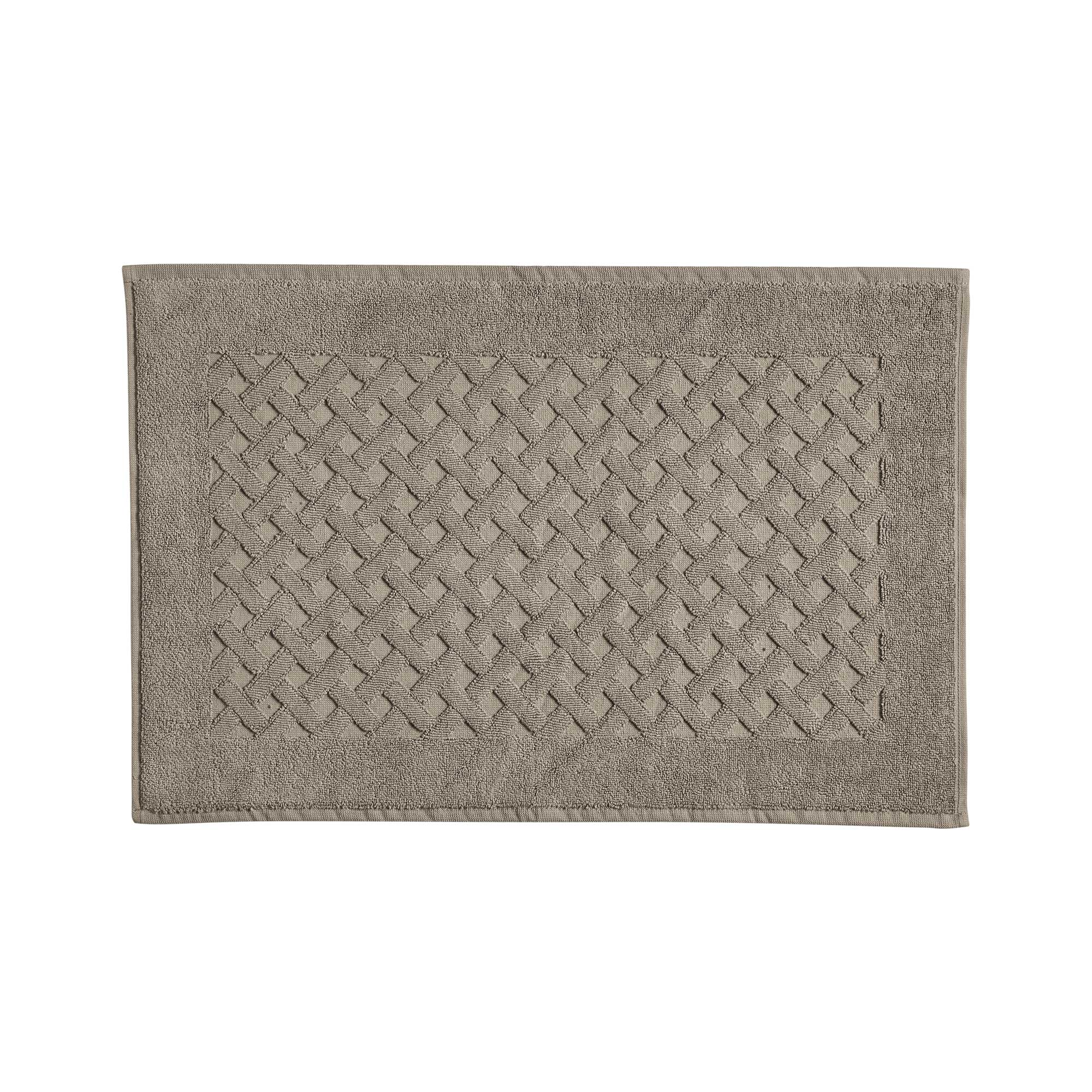 POPUP - Tappeto Gommato in Spugna Intrecciata CAREZZA Bagno Moreali Tessile Casa 60 x 90 Castagna