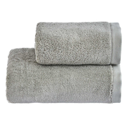 Set Asciugamani Super Soft ABBRACCIO Bagno Moreali Tessile Casa 60 x 100 / 40 x 60 Grigio Medio