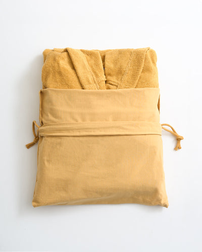 POPUP - Accappatoio Spugna Leggera TRAVEL Bagno Moreali Tessile Casa S Ocra