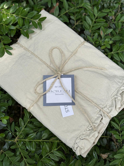 Coppia Federe Cotone No-Stiro FRAPPINA Letto Moreali Tessile Casa 50 x 80 cm Corda