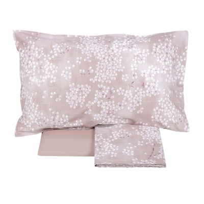 Completo Lenzuola Copriletto Percalle KIMONO Letto Fazzini