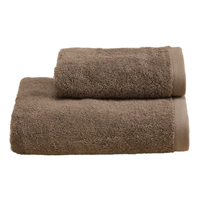 Set Asciugamani Soft CAREZZA Bagno Moreali Tessile Casa 60 x 110 / 40 x 60 Tortora