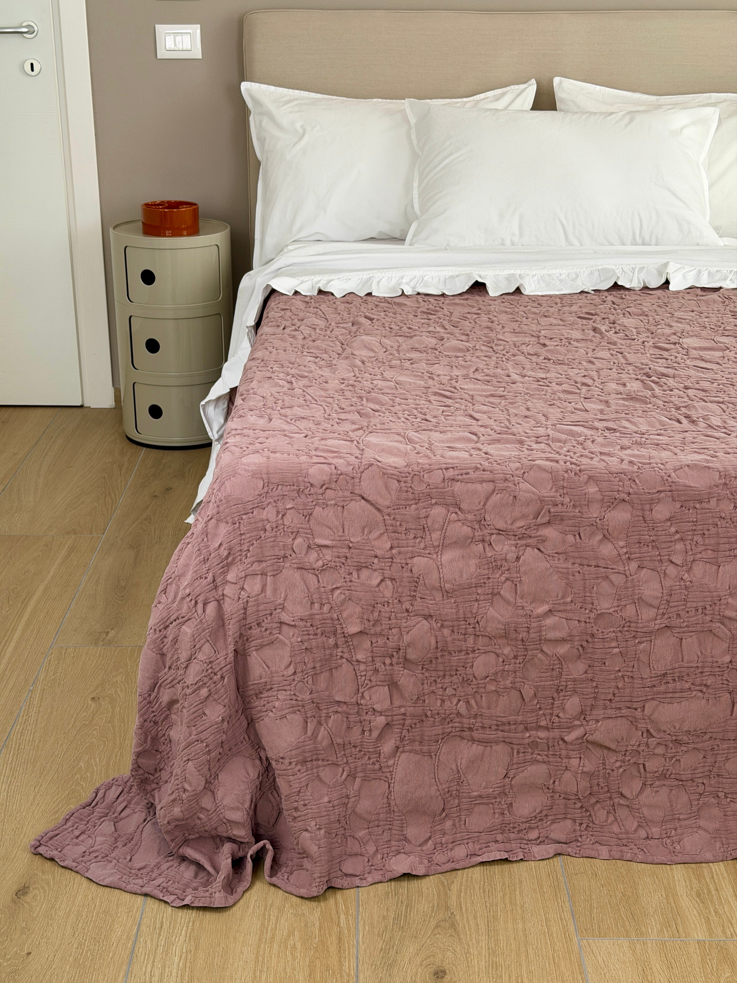 Copriletto Stone Washed Ricamato RAMAGE