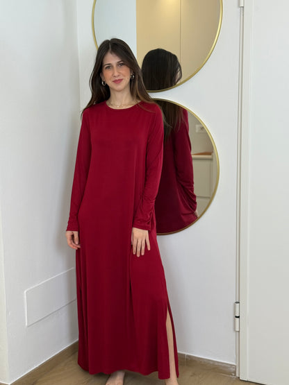 Abito Donna Viscosa Lungo Abbigliamento Moreali Tessile Casa