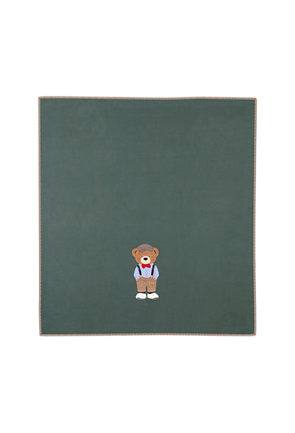 Plaid Pile Battuto Ricamato 'Teddy Classe' Soggiorno Maryplaid 160 x 180 Verde