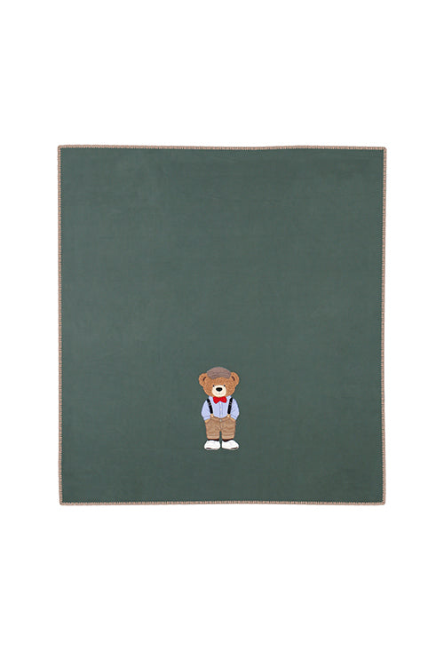 Plaid Pile Battuto Ricamato 'Teddy Classe' Soggiorno Maryplaid 160 x 180 Verde