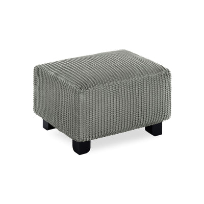 Copri Puff Multi-Stretch Soggiorno Belmarti Piccolo 40-65 cm Grigio