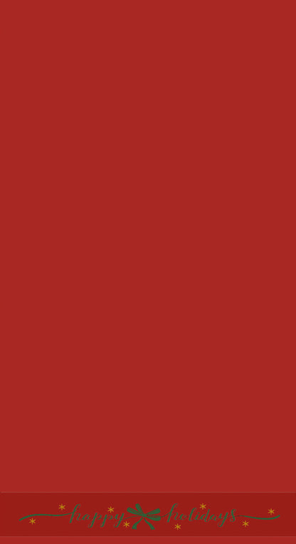 Set Asciugamani Jacquard HAPPY HOLIDAYS Bagno Riviera 60 x 110 / 40 x 60 Rosso