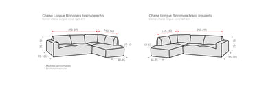 Copridivano Chaise Longue Bracciolo Alto Soggiorno Belmarti