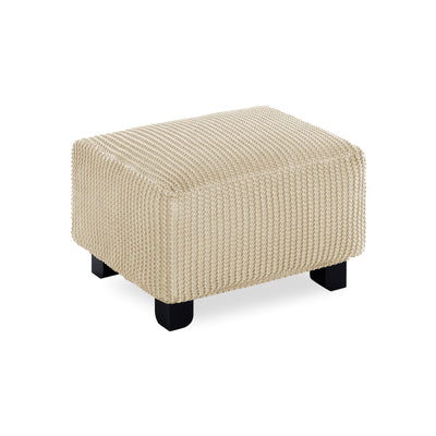 Copri Puff Multi-Stretch Soggiorno Belmarti Piccolo 40-65 cm Panna