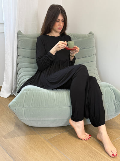 Pigiama Donna Taglio Sartoriale Abbigliamento Moreali Tessile Casa