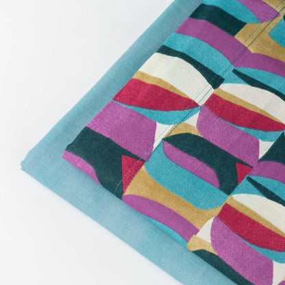 Completo Lenzuola Cotone Stampato Gin Letto Riviera