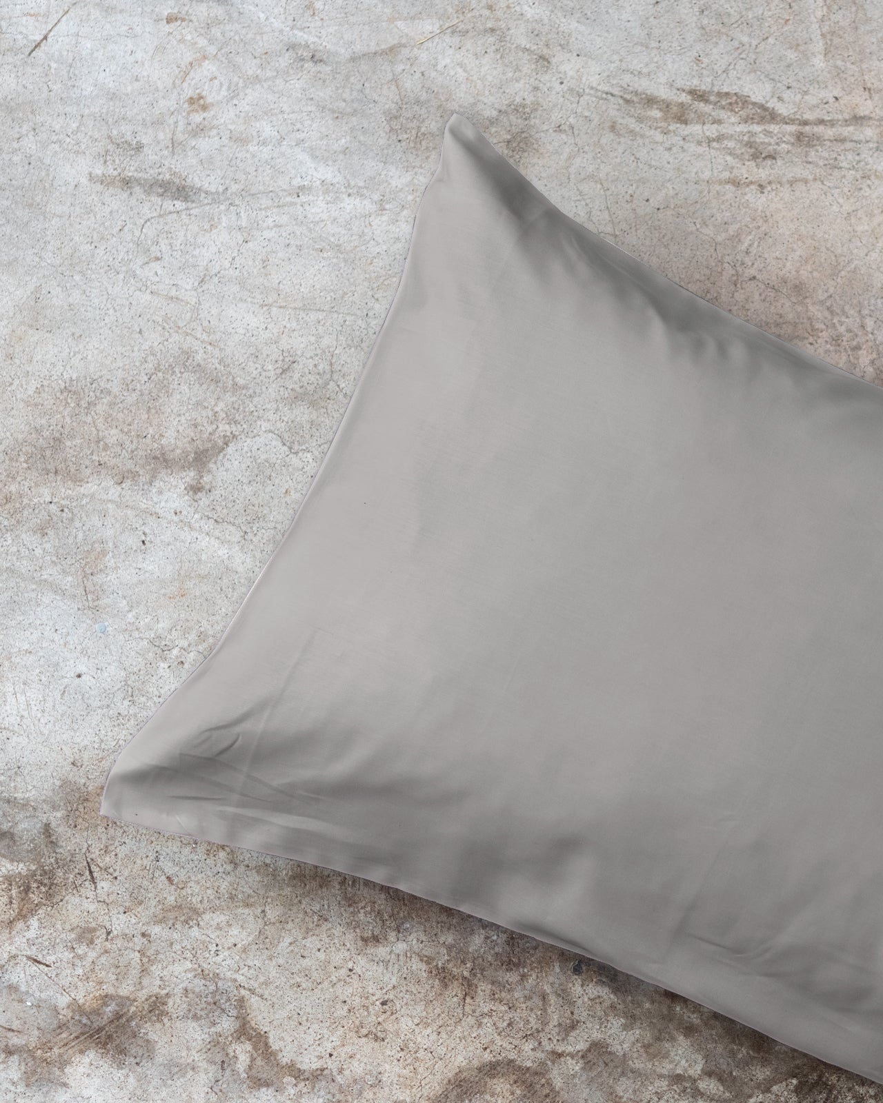 POPUP Federa Tinta Unita Raso di Cotone Letto Moreali Tessile Casa 52 x 82 cm Steel Grey