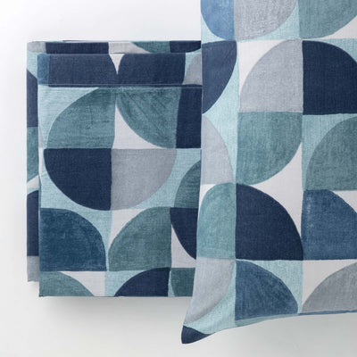 Completo Lenzuola Cotone Stampato Cassio Letto Riviera