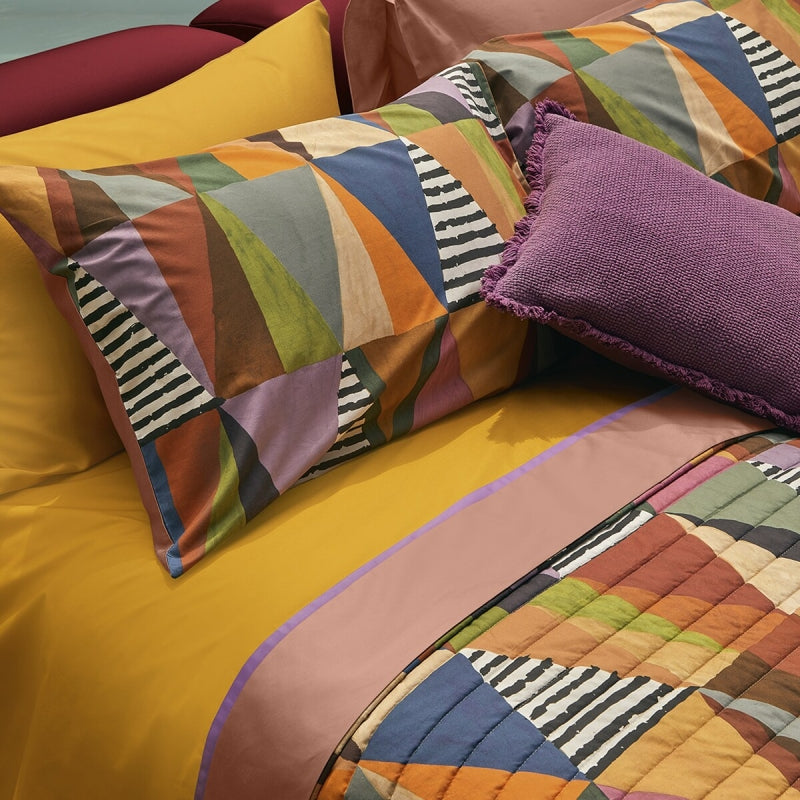 Completo Lenzuola Copriletto Percalle MEXICO Letto Fazzini