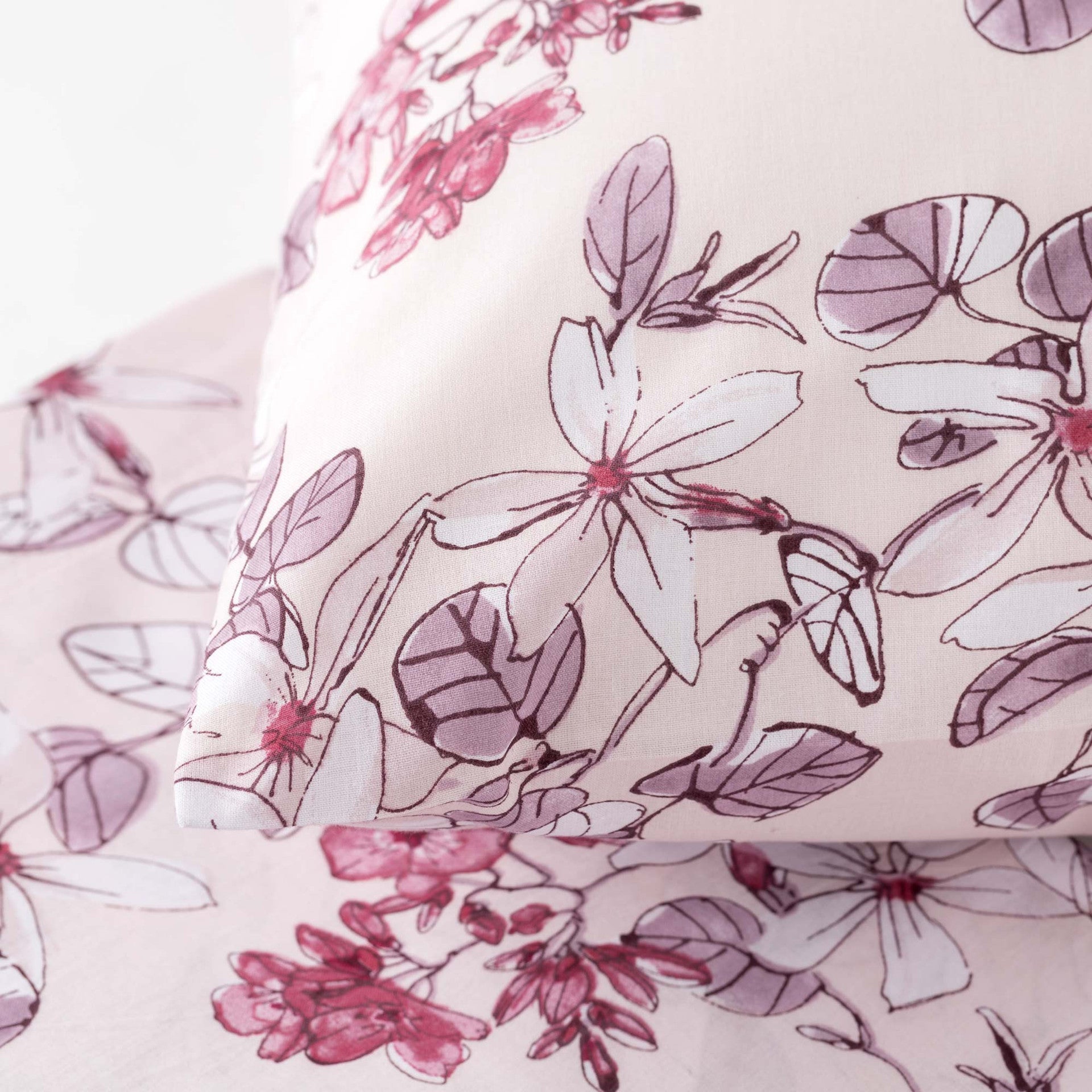 Completo Lenzuola Cotone Stampato Zoe