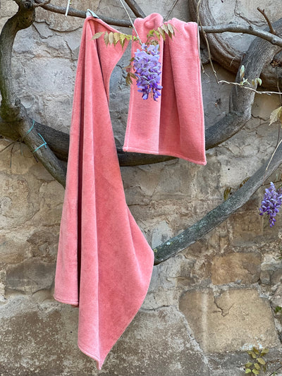 Set Asciugamani BAMBOO Made in Italy Bagno Moreali Tessile Casa 100 x 62 / 60 x 40 Fard