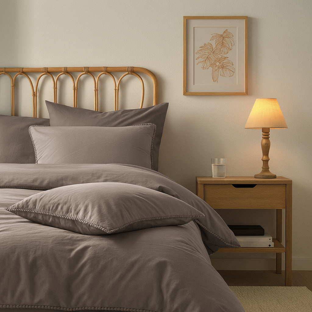 Parure Copripiumino No-Stiro PONPON