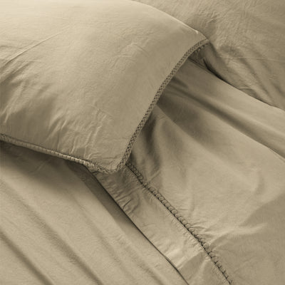 Parure Lenzuola No-Stiro PONPON Letto Moreali Tessile Casa Matrimoniale Corda