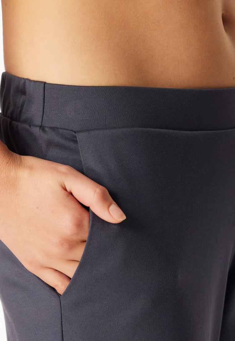 Pigiama Donna Interlock Flowers Grafite Schiesser