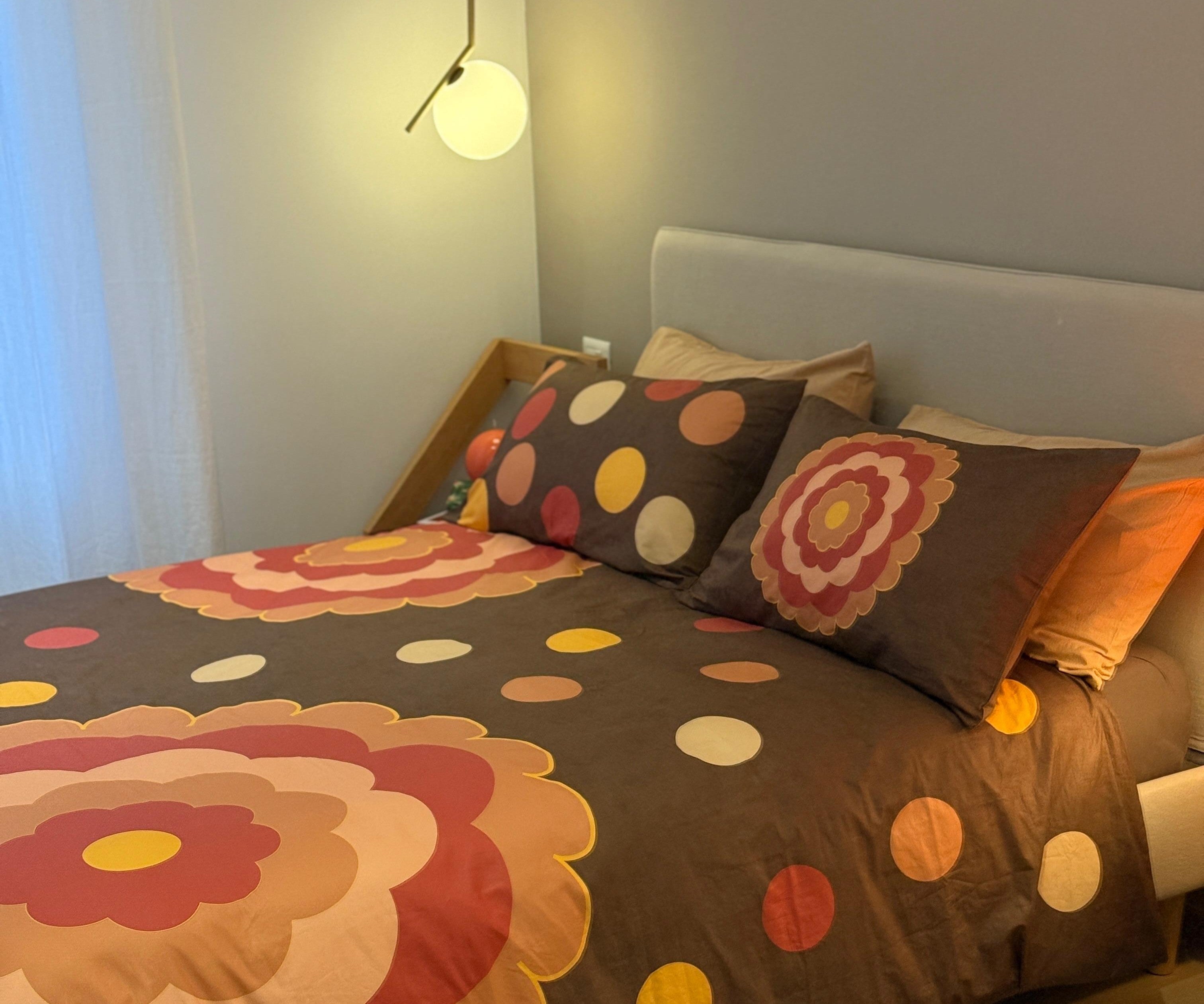 Parure Copripiumino Stampa Digitale BIG FLOWERS Letto Moreali Tessile Casa