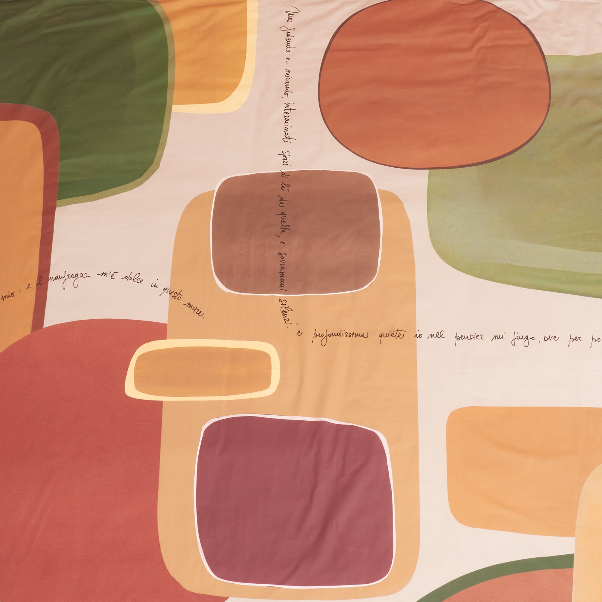 Parure Copripiumino Percalle Stampa Digitale INTRUSI D'AUTORE Letto Moreali Tessile Casa