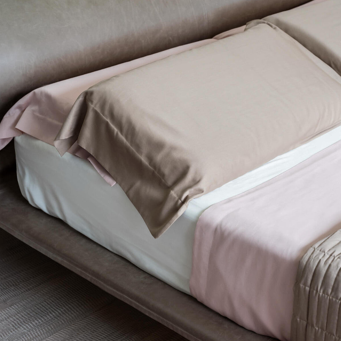 Completo Lenzuola Raso Satin Elegance Letto Moreali Tessile Casa